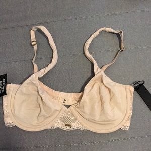 Blush pink underwire bra